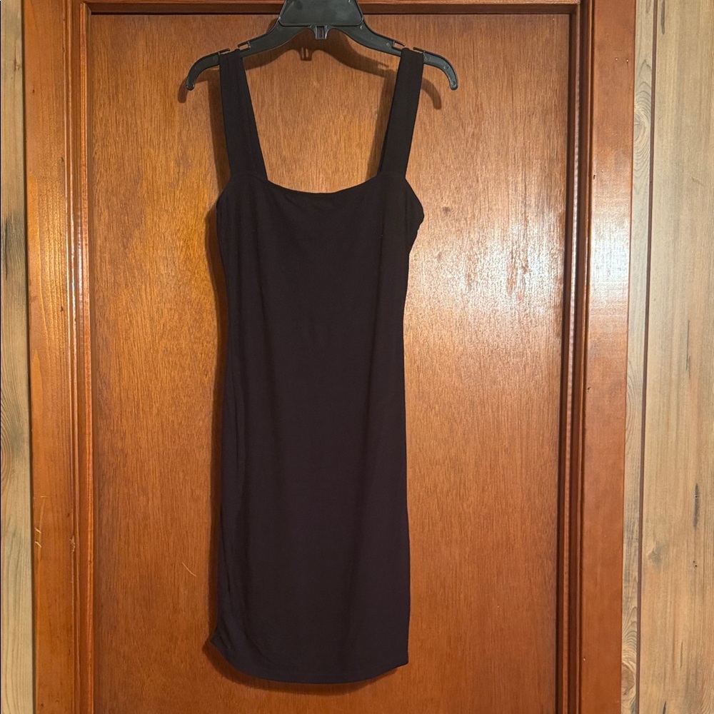 Cute Stretchy Black Sleeveless Dress